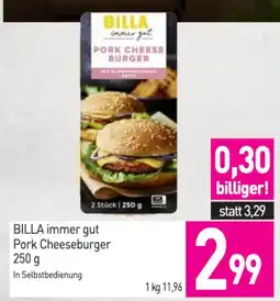 Sutterlüty Billa immergut pork cheeseburger Angebot
