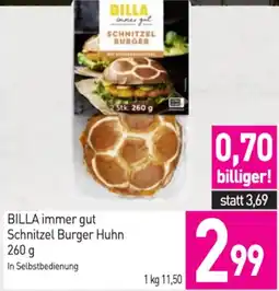 Sutterlüty Billa immer gut schnitzel burger huhn Angebot