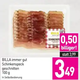 Sutterlüty Billa immer gut schinkenspeck geschnitten Angebot