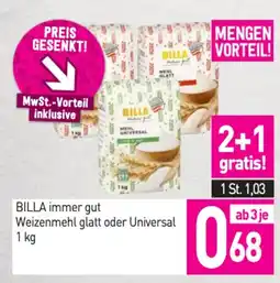 Sutterlüty Billa immer gut weizenmehl glatt oder universal Angebot