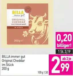 Sutterlüty Billa immer gut original cheddar Angebot