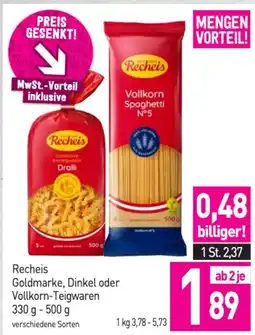 Sutterlüty Recheis goldmarke berteigwaren dralli vollkorn-teigwaren Angebot