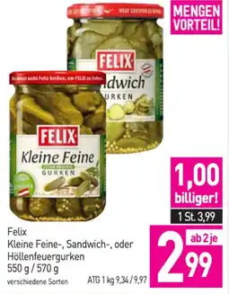 Sutterlüty Kleine feine sandwich oder höllenfeuergurken Angebot