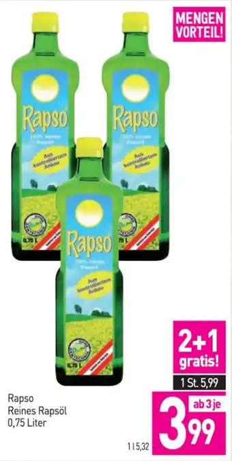 Sutterlüty Rapso Reines Rapsöl Angebot