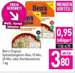 Sutterlüty Ben's original spitzenlangkorn-reis 10 min 20 min. oder kochbeutelreis Angebot