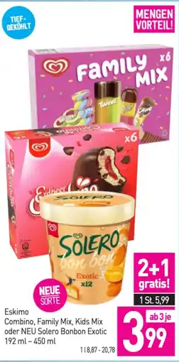 Sutterlüty Eskimo combino, family mix, kids mix oder neu solero bonbon exotic Angebot