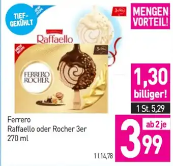 Sutterlüty Ferrero raffaello oder rocher 3er Angebot