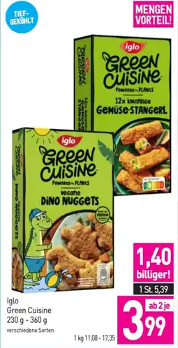 Sutterlüty Iglo green cuisine Angebot