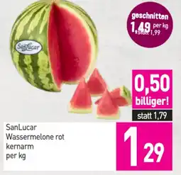Sutterlüty Sanlucar wassermelone rot kernarm Angebot