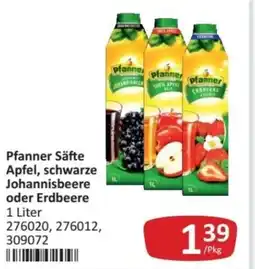 Kastner Pfanner säfte apfel, schwarze johannisbeere oder erdbeere Angebot