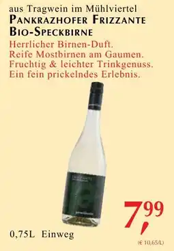 Winkler Markt Pankrazhofer Frizzante Bio-Speckbirne Angebot
