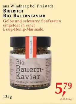 Winkler Markt Biberhof Bio Bauernkaviar Angebot