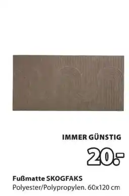 JYSK Fußmatte SKOGFAKS Angebot
