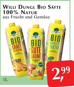 Winkler Markt Willi Dungl Bio Säfte Angebot