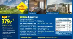 Lidl Reisen Italien südtirol Angebot