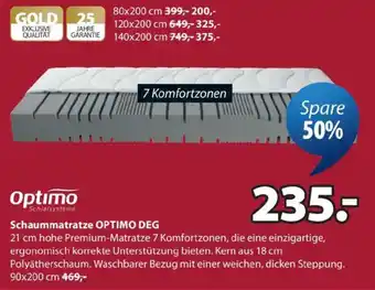 JYSK Optimo Schaummatratze OPTIMO DEG Angebot