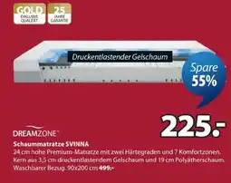 JYSK Dreamzone Schaummatratze SVINNA Angebot