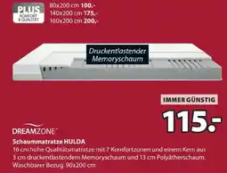 JYSK Dreamzone Schaummatratze Hulda Angebot
