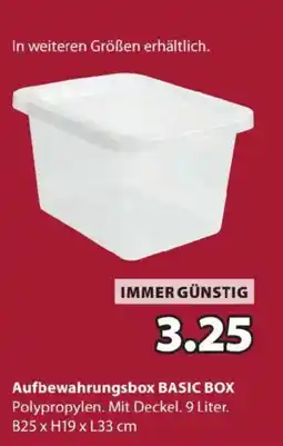 JYSK Aufbewahrungsbox BASIC BOX Angebot