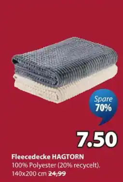 JYSK Fleece Decke HAGTORN Angebot