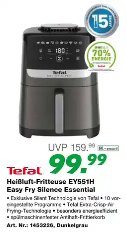 EP Tefal Heißluft-Fritteuse Easy Fry Silence Essential Angebot