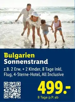 Lidl Reisen Bulgarien Sonnenenstrand Angebot