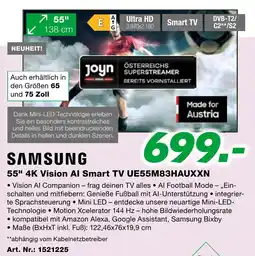 EP Samsung 55" 4K Vision AI Smart TV UE55M83HAUXXN Angebot