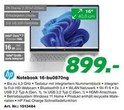 EP hp Notebook 16-bu0870ng Angebot