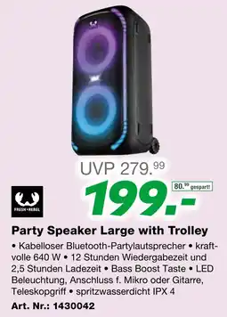 EP Party Speaker Large with Trolley Angebot