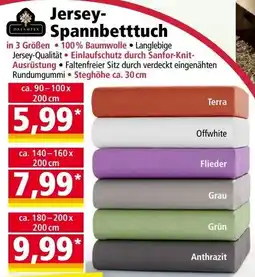 Norma Jersey-Spannbettuch Dreamtex Angebot