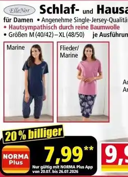 Norma Schlaf- und Hausanzug für Damen Angebot