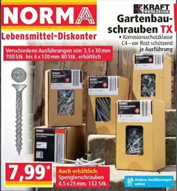 Norma Gartenbau-Schrauben TX Angebot