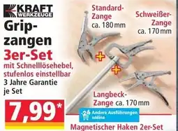 Norma Kraftwerkzeuge Gripzangen 3er-Set Angebot