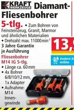 Norma Kraft Werkzeuge Diamant-Fliesenbohrer Angebot