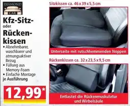 Norma Diamond Car Kfz-Sitz- oder Rückenkissen Angebot