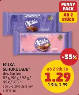 PENNY Milka Schokolade Angebot