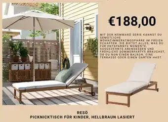 Resö Picknicktisch für Kinder, hellbraun lasiert