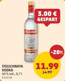 PENNY Stolichnaya Vodka Angebot
