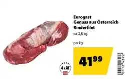Eurogast Grissemann Eurogast Rinderfilet Angebot