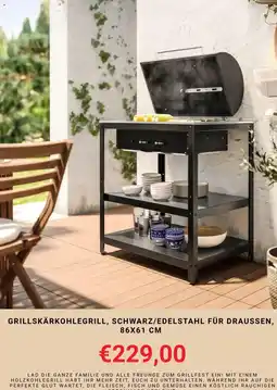 IKEA Grillskärkohlegrill, Schwarz/Edelstahl für draussen Angebot