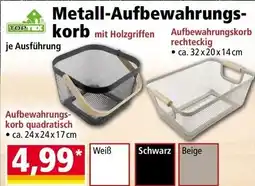 Norma Metall-Aufbewahrungskorb mit Holzgriffen Angebot