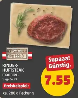 PENNY Rinder-Hüftsteak mariniert Angebot