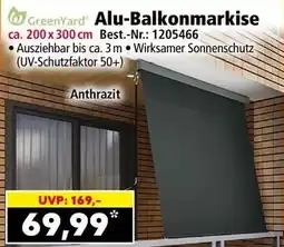 Norma GreenYard Alu-Balkonmarkise Angebot