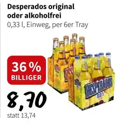 Der Grissemann Desperados original oder alkoholfrei Angebot