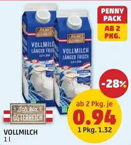 PENNY Vollmilch Angebot