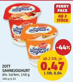 PENNY Zott Sahnejoghurt Angebot