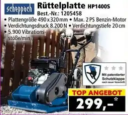 Norma Scheppach Rüttelplatte HP1400S Angebot