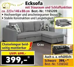 Norma Ecksofa mit Stauraum und Schlaffunktion Angebot