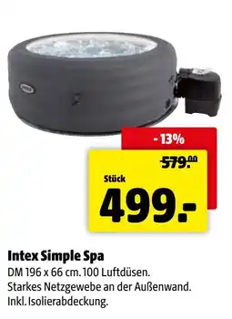 Der Grissemann Intex Simple Spa Angebot