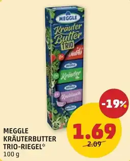PENNY Meggle Kräuterbutter Trio-Riegel Angebot